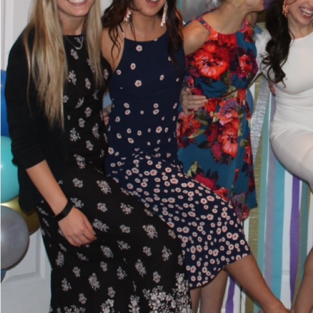 Floral halter dress
